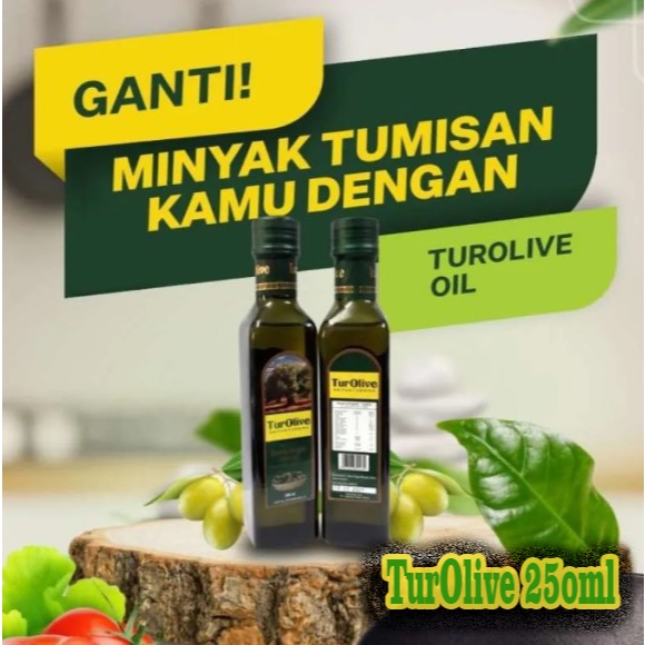 

Minyak zaitun TUROLIVE 250ml EXTRA VIRGIN OIL TURSINA