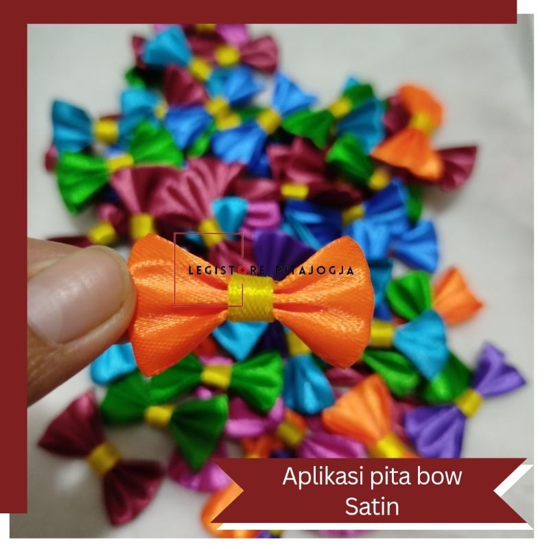 

APLIKASI PITA BOW PITA BAJU PITA JEPIT (isi 100)