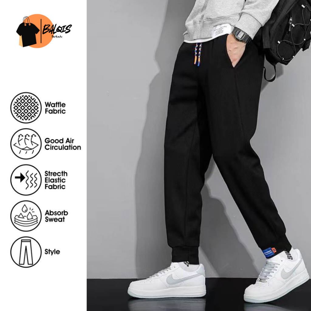 Celana Pria Kain Stretch Empat Sisi Celana Panjang Pria Casual Elastisitas Tinggi