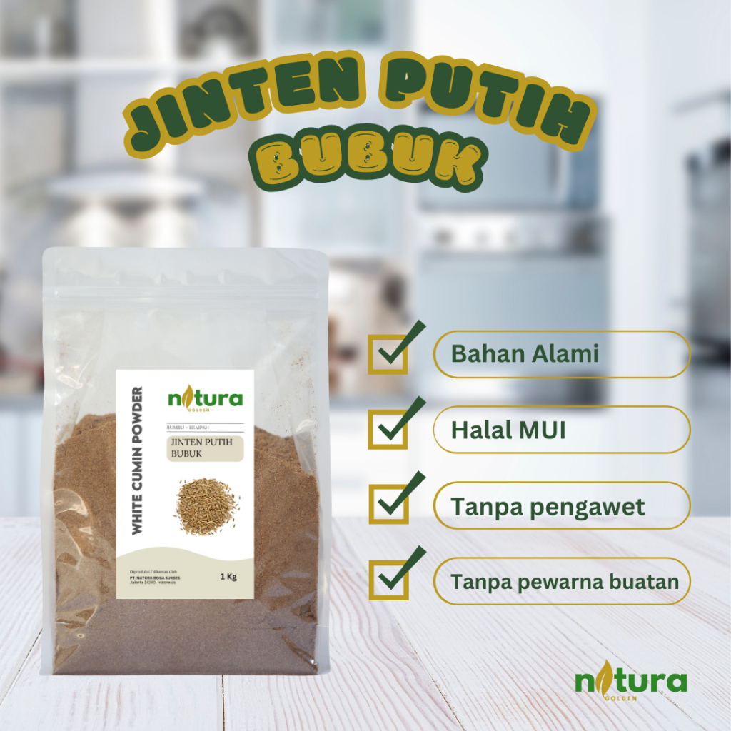 

Natura Golden Jinten Putih Bubuk | White Cumin Powder