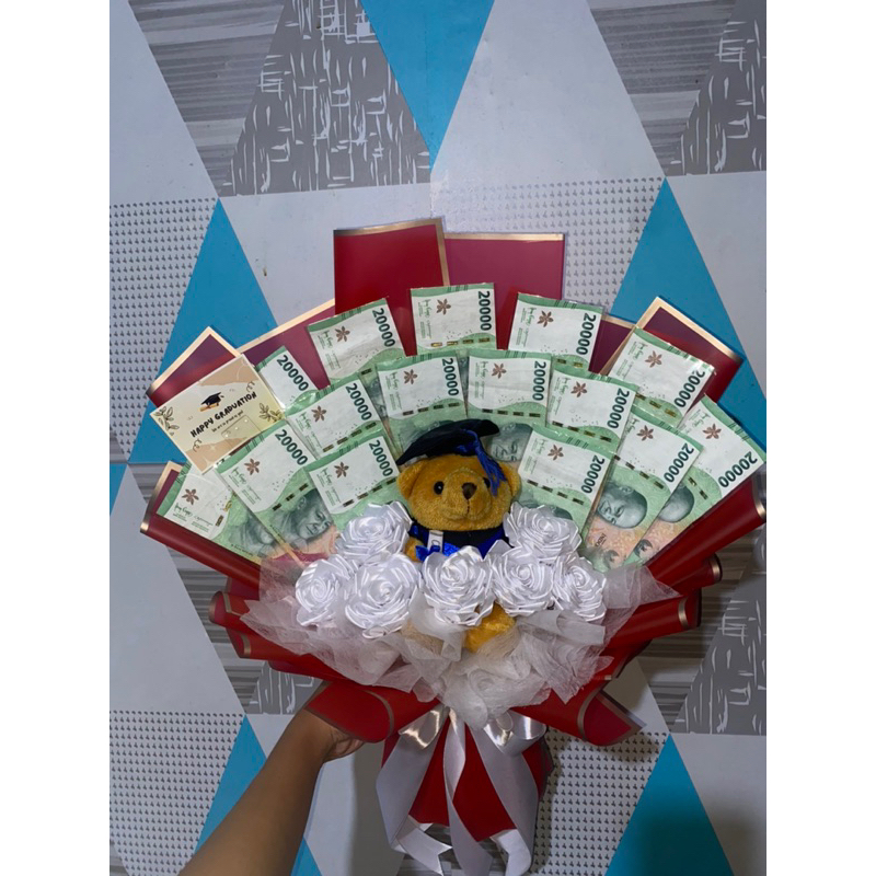 buket uang/buket graduation/buket flower/gift pacar/buket anniversery/buket snack/buket ulang tahun