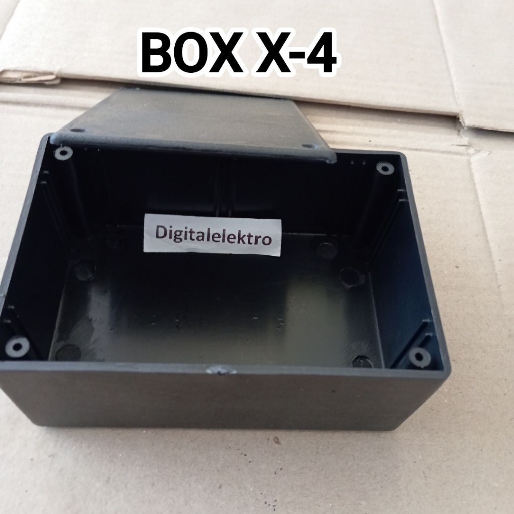 Box hitam X4 project box KX4 plastik 12,5 x 8,5 x 5,2 cm