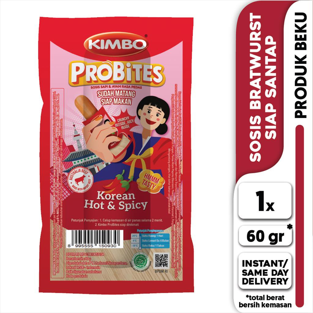 

KIMBO Probites Korean Hot & Spicy 60 Gram