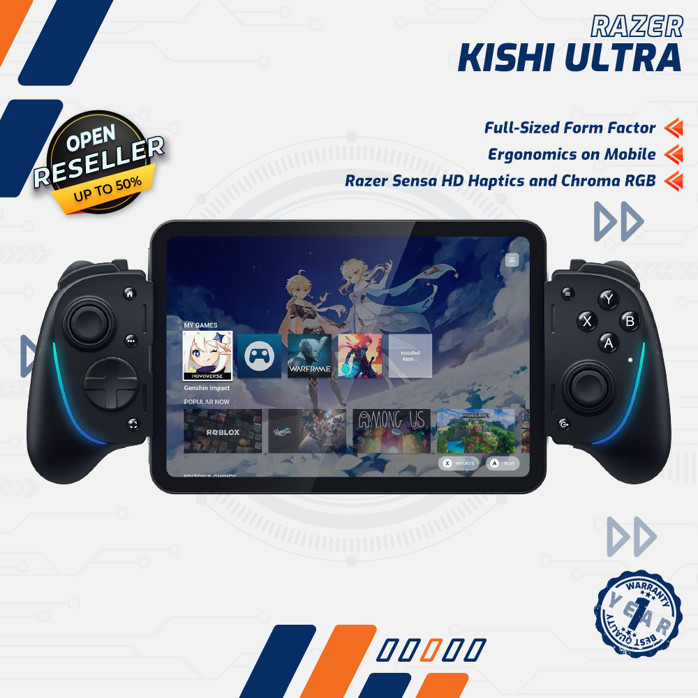 Razer Kishi Ultra - Console-Class Mobile RGB Gaming Controller with Haptics