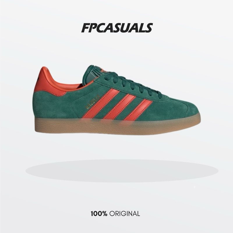 Adidas GAZELLE Collegiate Green Preloved Red Gum BNIB ORIGINAL Resmi IG6200