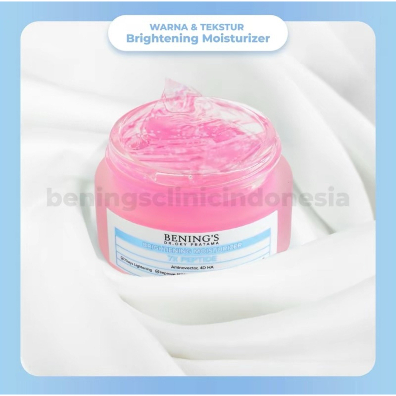 BENING'S BRIGHTENING MOISTURIZER GEL PINK I GELL PELEMBAB