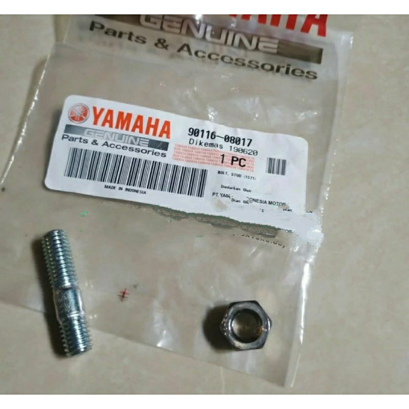 BOLT BAUT TANAM + MUR GEAR BELAKANG JUPITER MX NEW 135 ORIGINAL YGP GENUINE PARTS