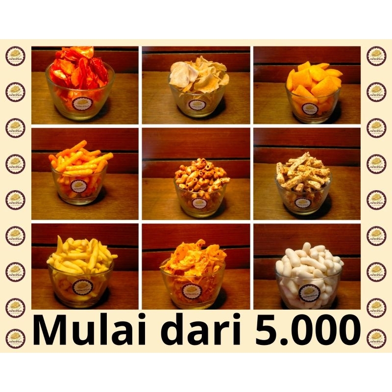 

SNACK MAKANAN RINGAN MULAI DARI 5.000an