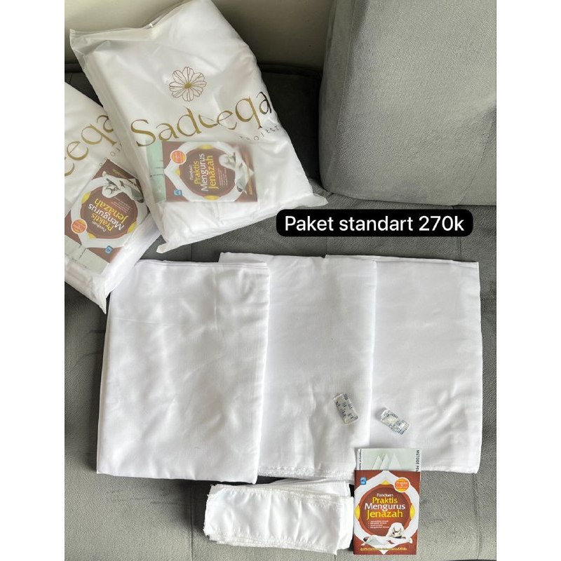 KAIN KAFAN SADEEQA- paket kain kafan standar