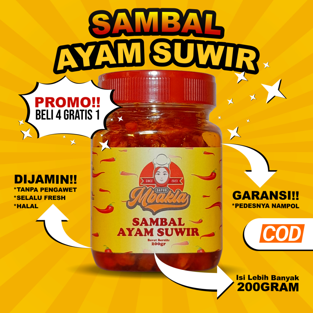 

Sambal Ayam Suwir Dapur Mbakla