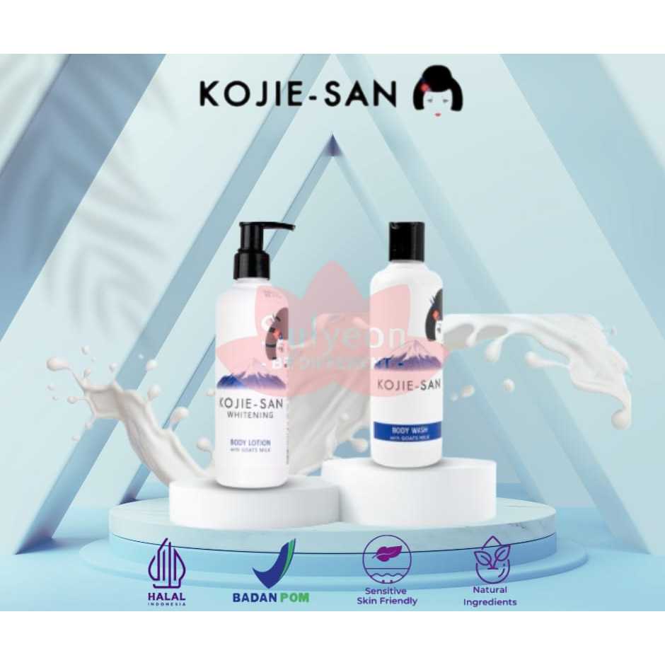 [BPOM] Kojie-San Combo Goat Milk (Body Lotion & Body Wash Package)