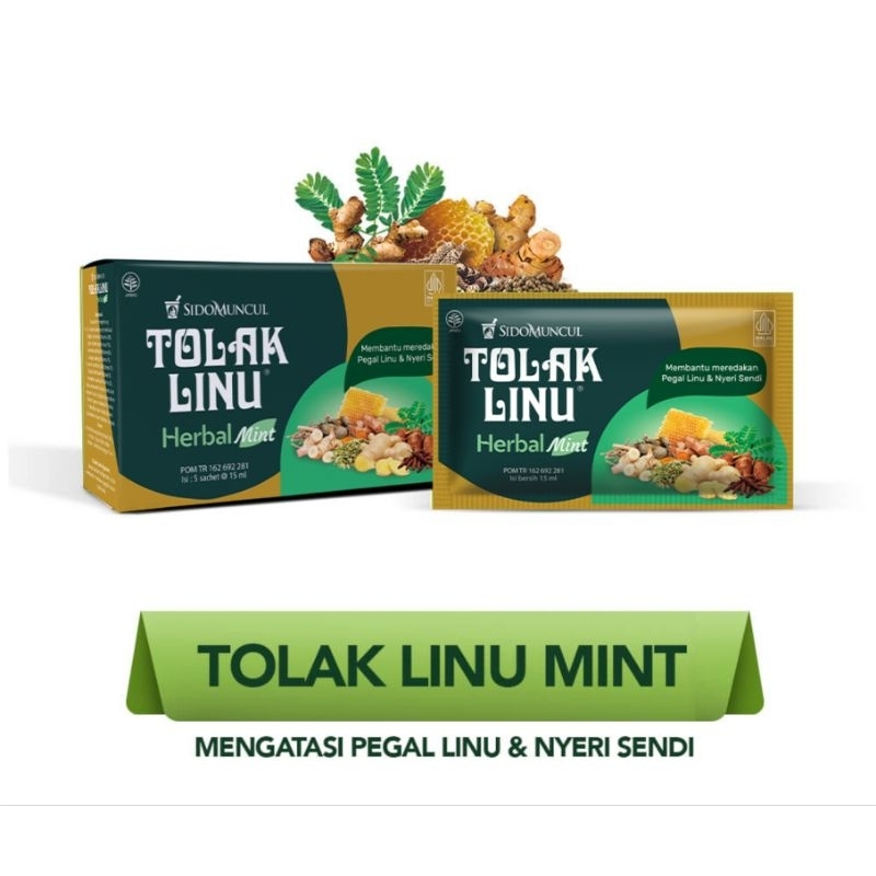 

Sidomuncul Tolak Linu Herbal / Mint 1 pak Isi 5 Sachet