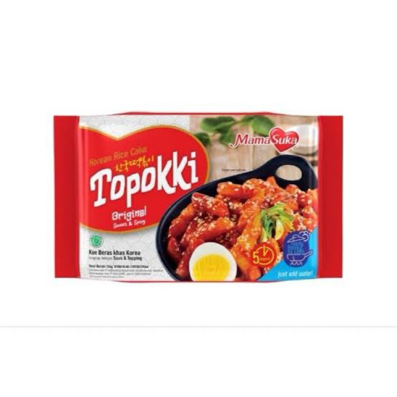 

Makanan Instan Korea MamaSuka Topokki Tteokbokki Halal - Keripik Snack