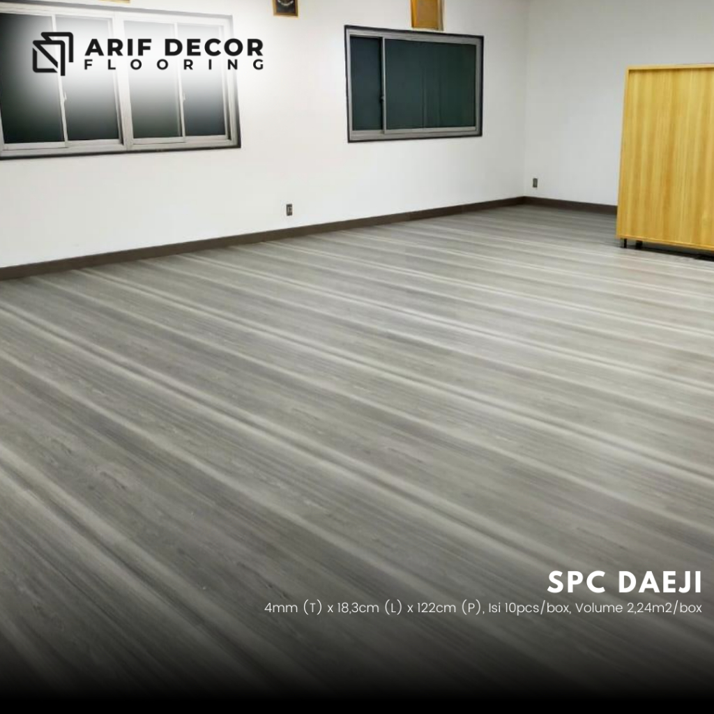 SPC DAEJI lantai motif kayu tebal 4mm / spc flooring korea
