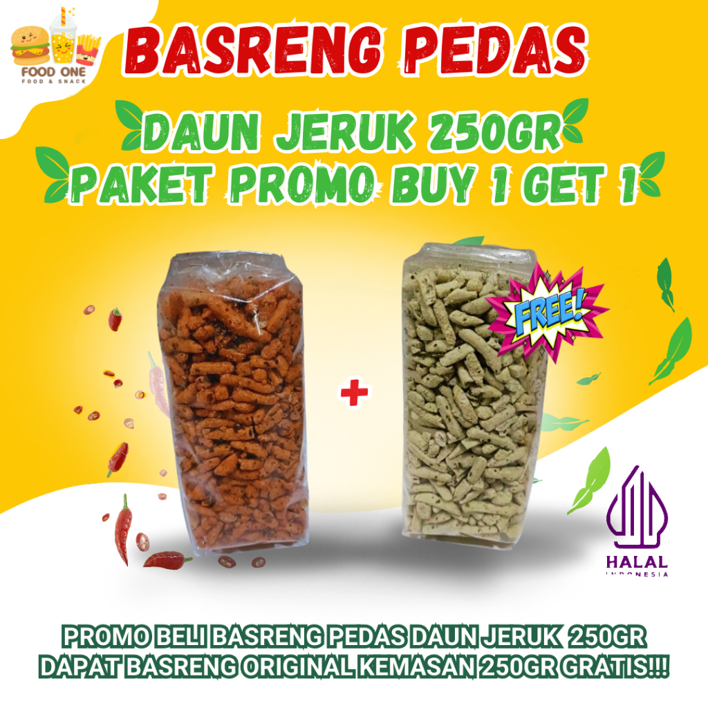 

Basreng Ordas Buy 1 Get 1 250Gram Pedas Daun Jeruk Free 250Gram Original