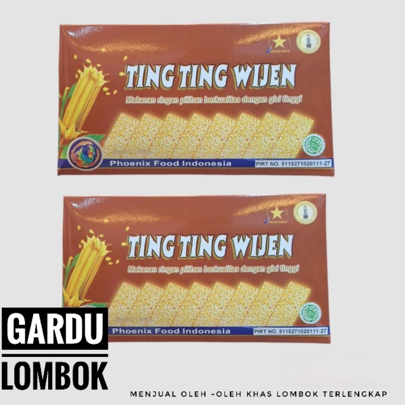 

Ting ting Wijen phoenix Kotak 168 gr Khas Lombok