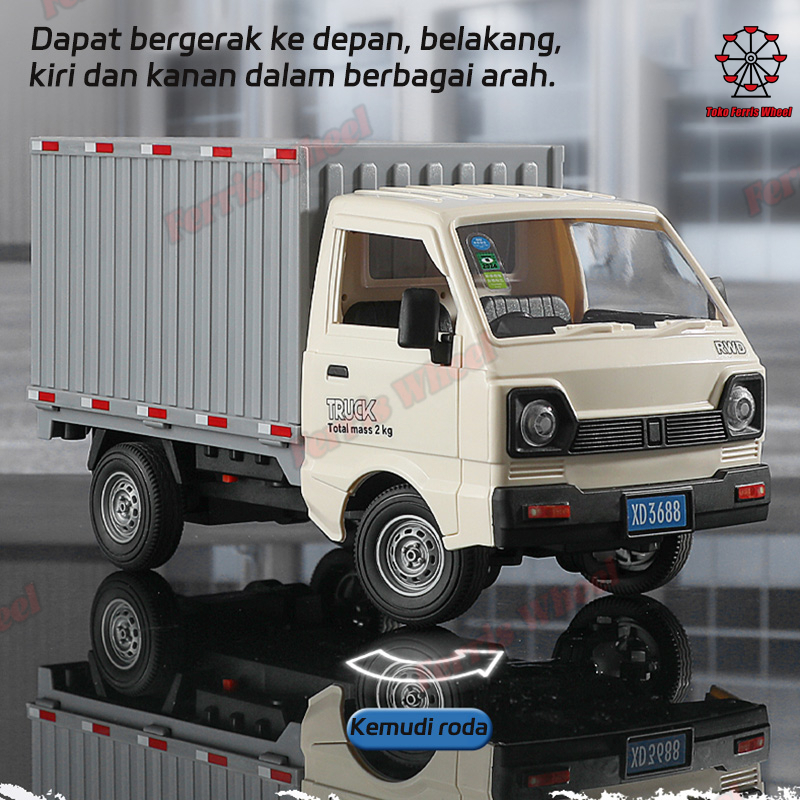 Cuci Gudang Ferris Wheel 2.4G Rc Spray Truk Wuling Dengan Karton Rc Pick Up Truck Box Suzuki Carry &