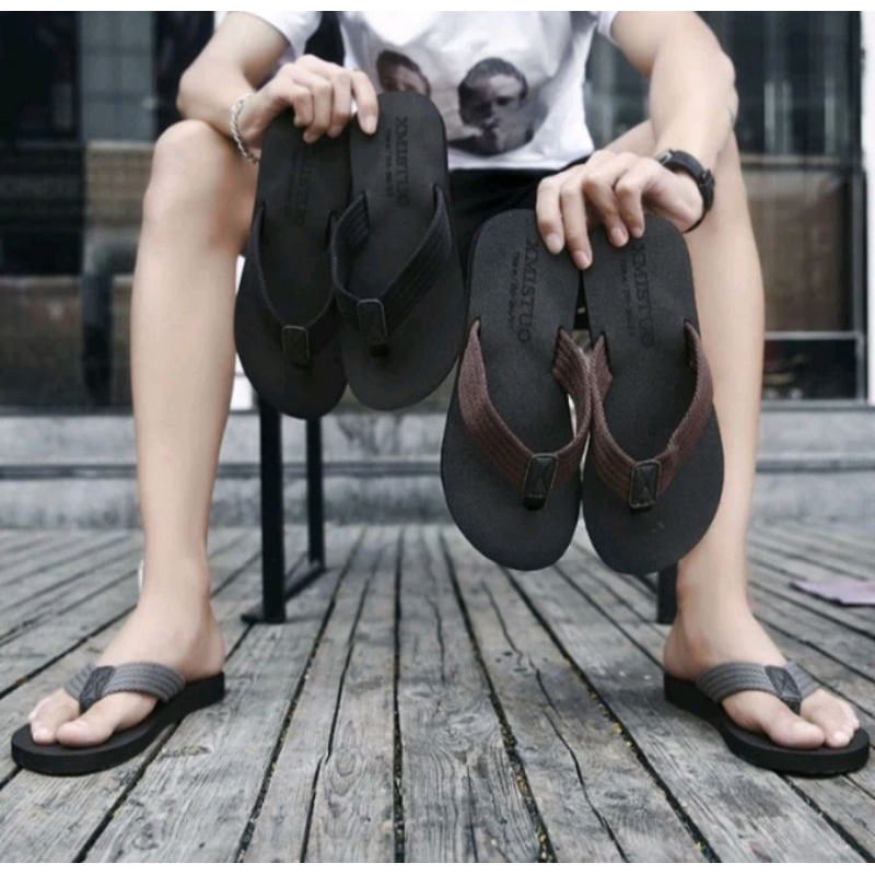 2.Sandal jepit pria Distro sandal jepit pria tali webing polos sandal jepit pria terbaru sandal jepi