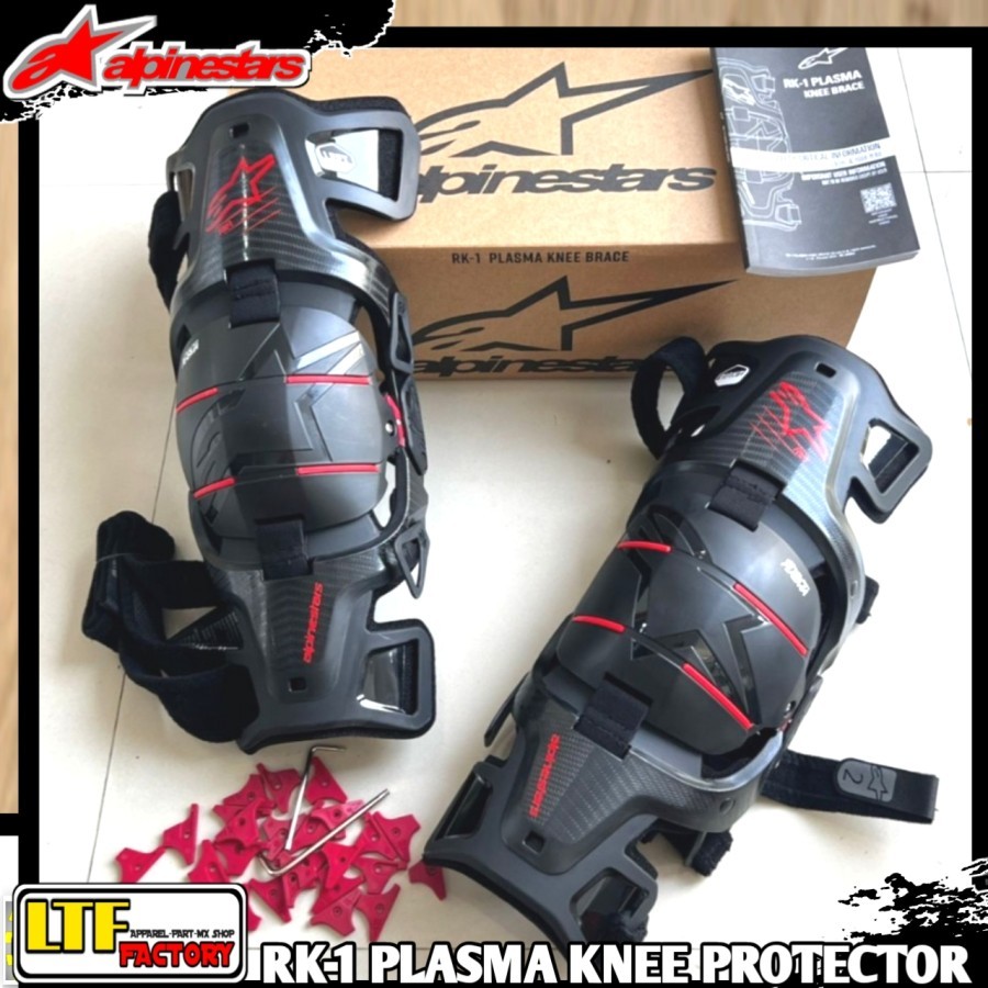 ALPINESTARS MX RK-1 PLASMA - KNEE BRACE GUARD PROTECTION - DEKER LUTUT KAKI MOTOCROSS ORIGINAL - HIT