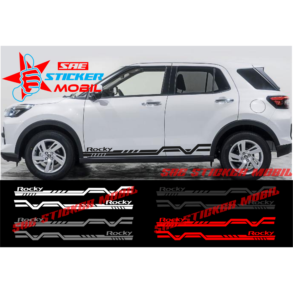 CUTTING STICKER MOBIL ROCKY STICKER LIST BODY SAMPING MOBIL DAIHATSU ROCKY