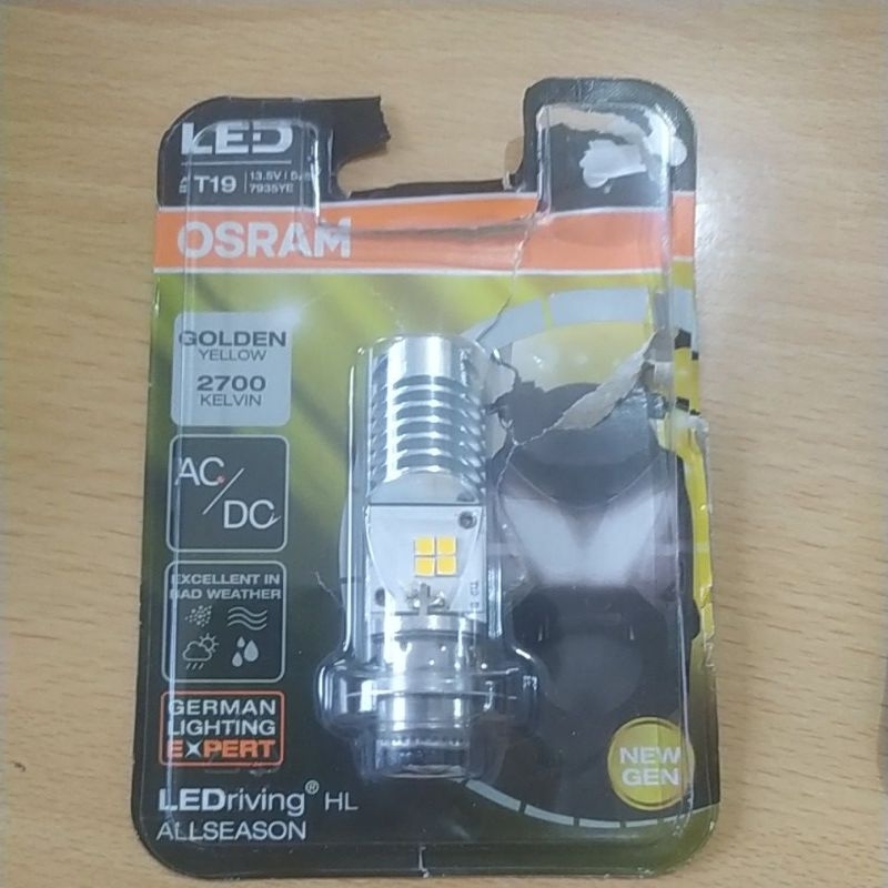 LED T19 Osram untuk semua jenis motor bebek & matic yellow AC/DC
