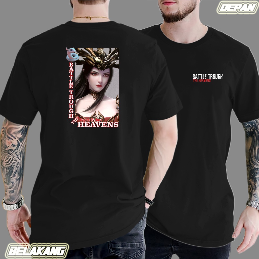 Jerrico T-shirt Anime Medusa | Kaos Anime BTTH donghua | Kaos Unisex Lengan Pendek