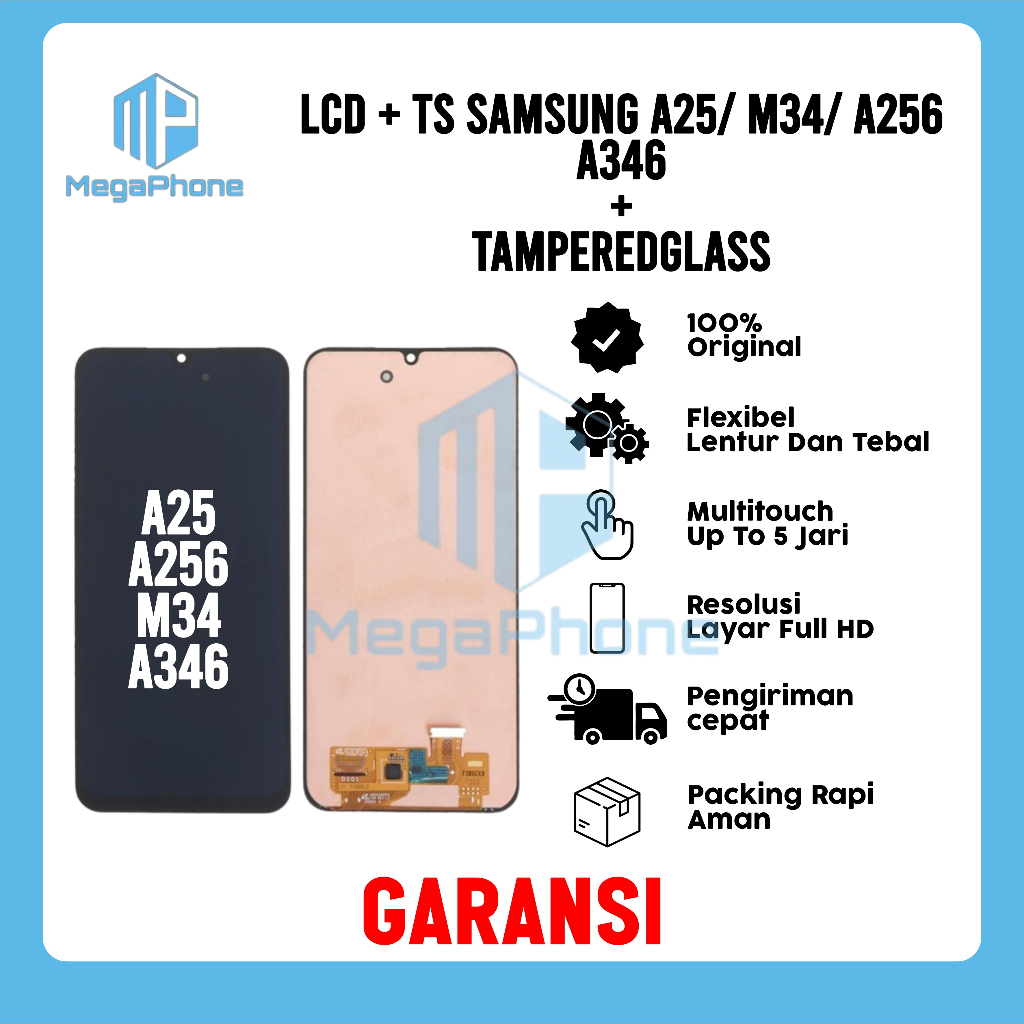 LCD + TS SAMSUNG A25/ A256/ M34/ A346 ORI FULLSET GARANSI
