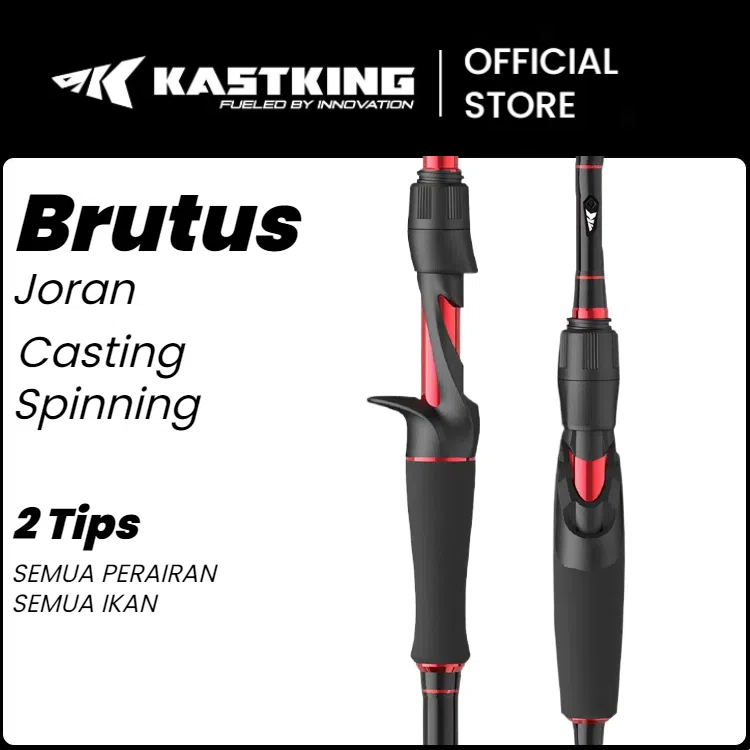 [OFFICIAL] KastKing Brutus Joran Pacning 2 Tips Fishing Rods Spinning&BC Baitcasting Casting Rods, B