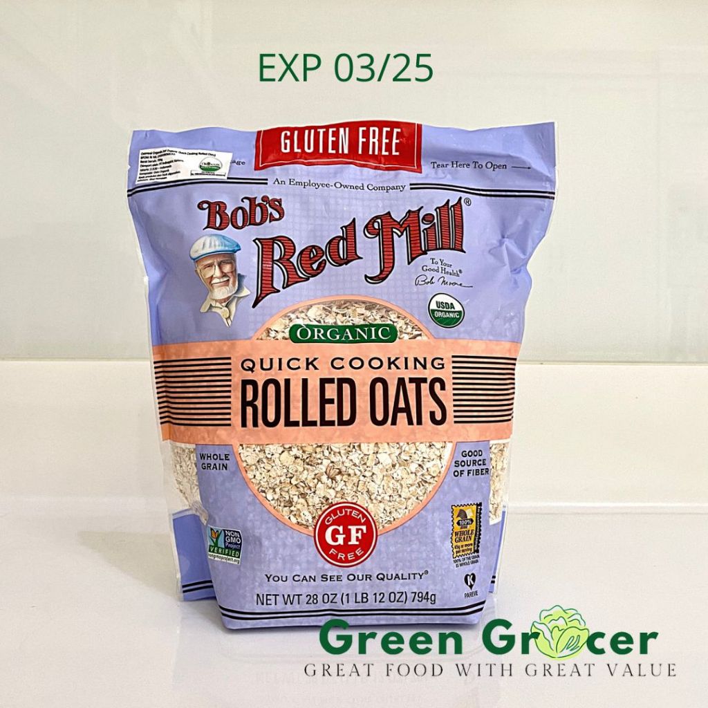

BOBS RED MILL Organic Quick Cooking Oats 794GR / GLUTEN FREE