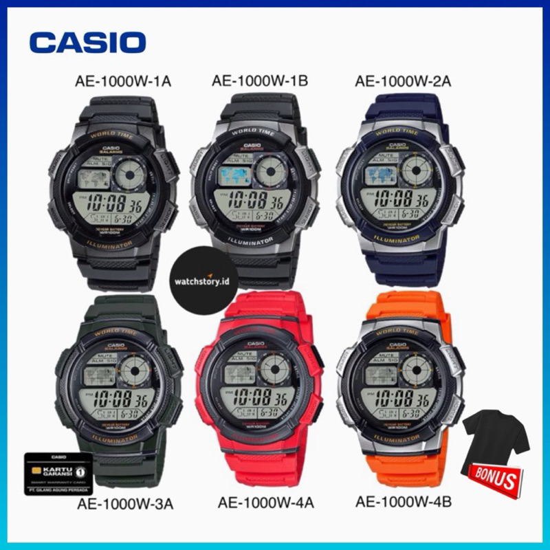 Jam Tangan Digital Pria Casio AE-1000W