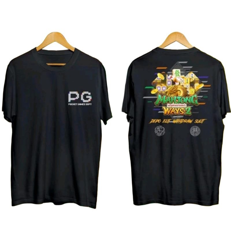 Kaos Distro Mahjong Ways 2 PG Soft / Baju PG Soft Mahjong Ways 2 / Kaos distro slot PG soft Mahjonv 