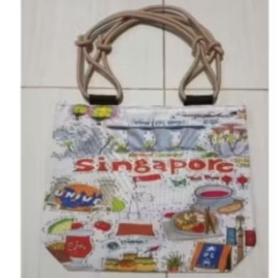 SOUVERNIR/OLEH OLEH TAS SINGAPORE/TOTE BAG SINGAPORE