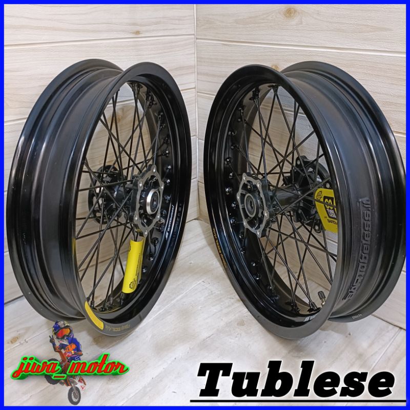 velg Supermoto KLX 150 / CRF 150 / WR 155 bartublese takasago Excel asia siap pasang lebar 300 & 350