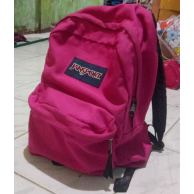 Tas Jansport Pink Fanta 100% original