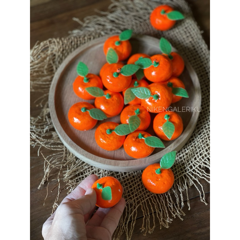 JERUK MINI ARTIFICIAL - BUAH MINI ARTIFICIAL - BUAH DEKORASI