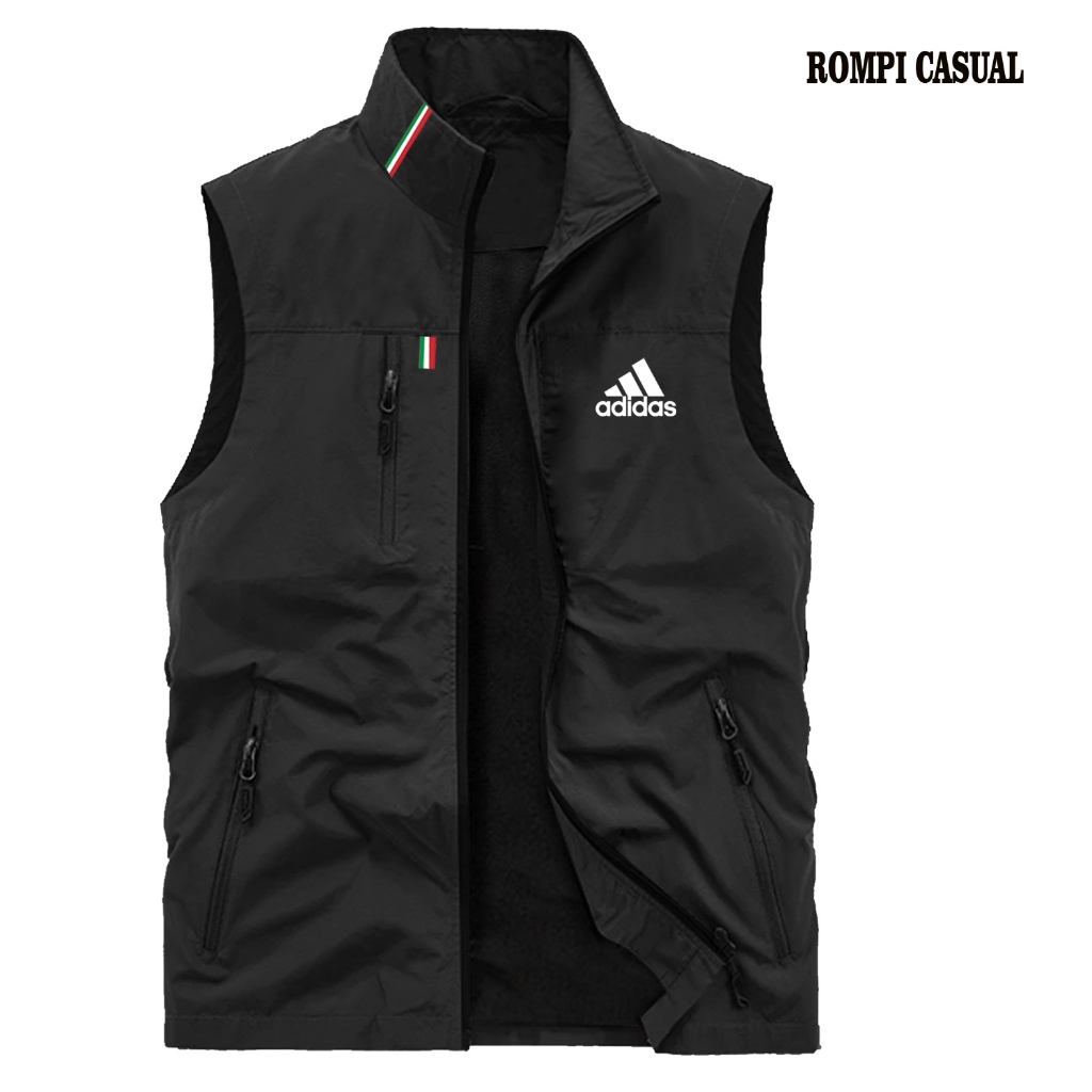 Promo Rompi Casual Pria Adidas Rompi Motor Pria Vertical Jaket Rompi Pria Rompi Korea Rompi Vest Pri
