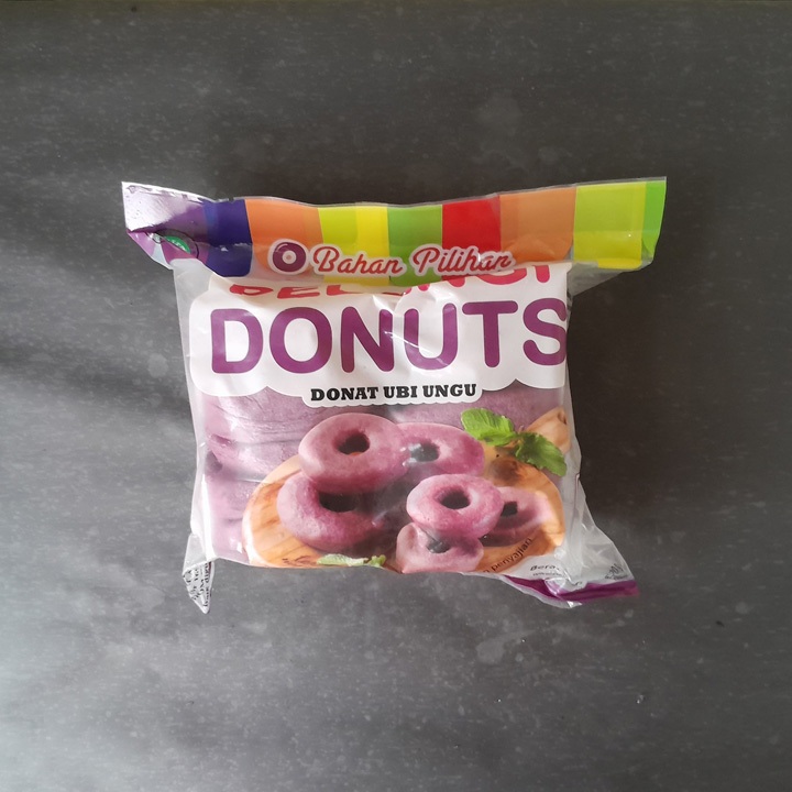 

Pelangi Donuts Ubi Ungu Besar 10pcs 520gr