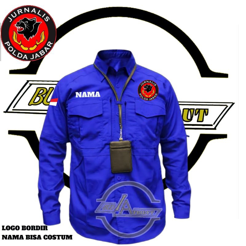 kemeja mtec jurnalus polda jabar/ kemeja jurnalis polda jabar / kemeja pdl jurnalis polda jabar / ke