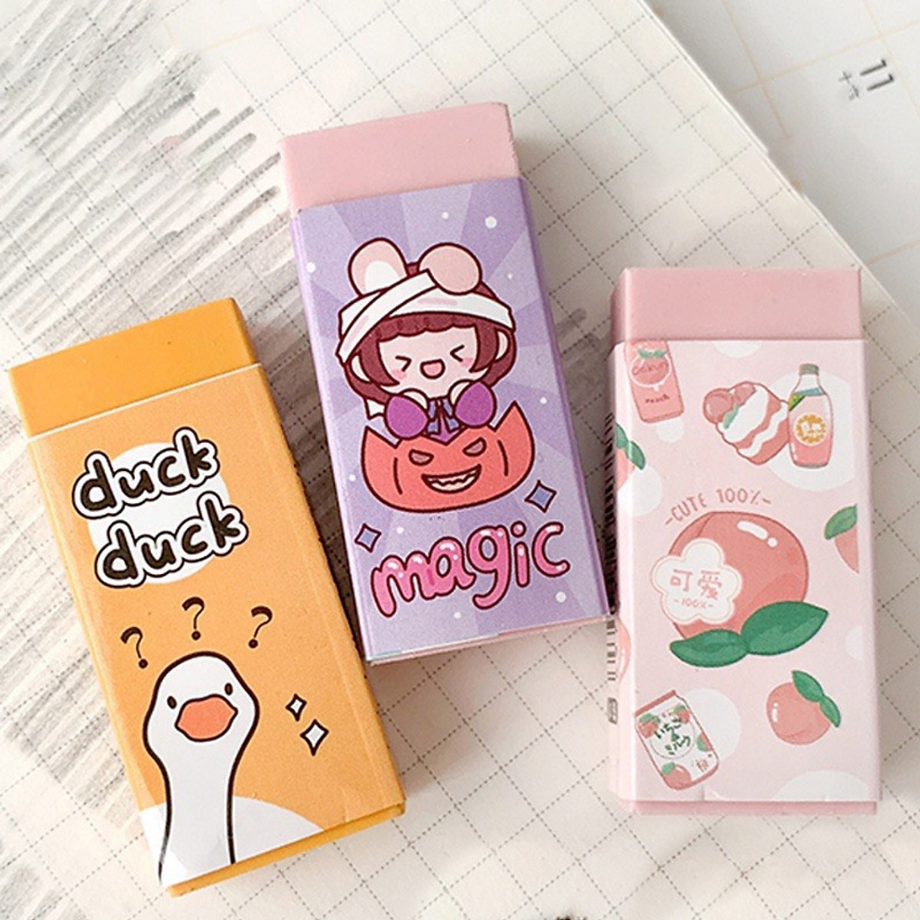 

(TERMURAH PER PCS RANDOM) PENGHAPUS (ERASER) PER BUAH/PCS LUCU AESTHETIC