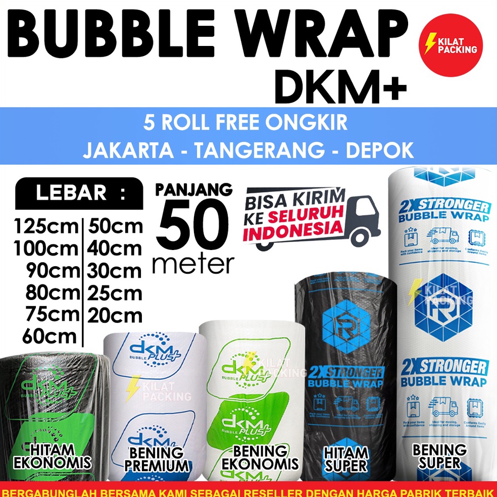 

Deal Now BUBBLE WRAP VARIAN UKURAN MURAH GROSIR DKM ROLL