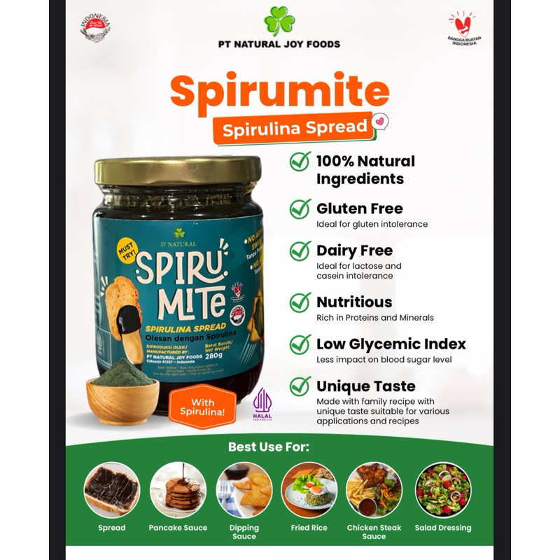 

Spirumite - petis vegan spirulina - saus tiram vegan spirulina 280 mL