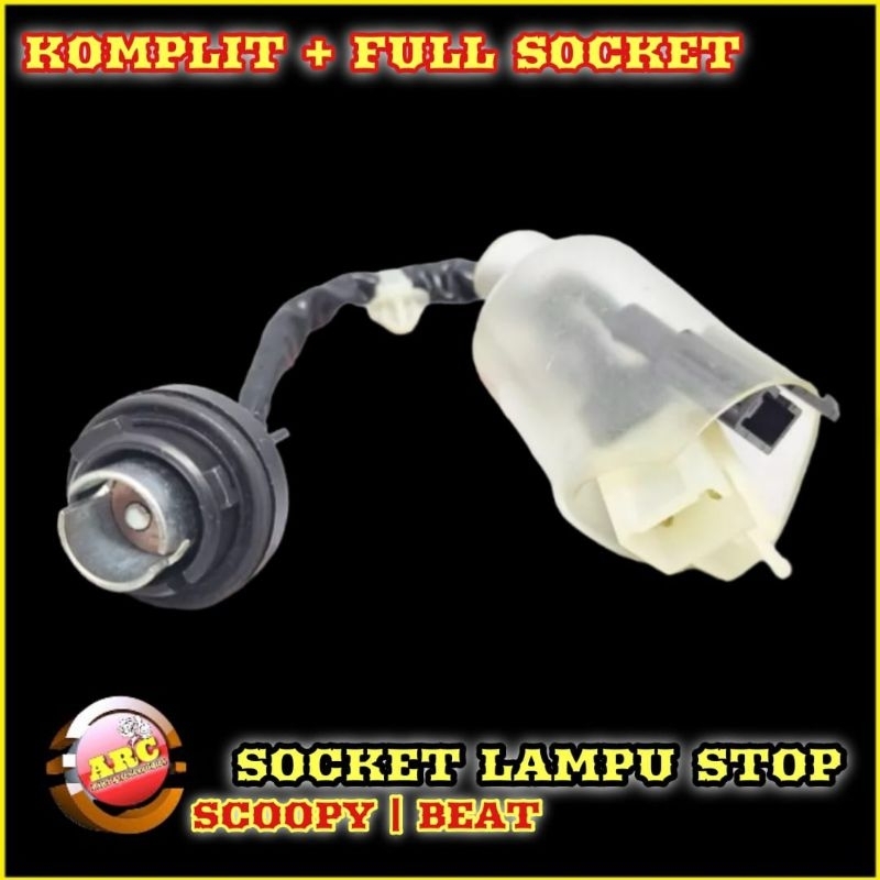 fitting socket lampu rem belakang honda scoopy