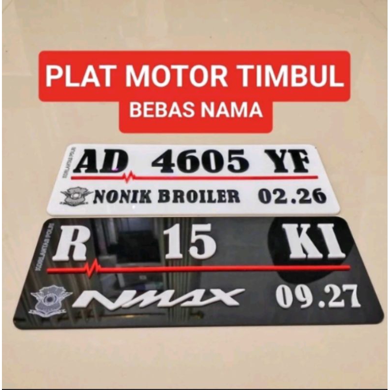 (LINK KHUSUS) PLAT NOMOR AKRILIK | PLAT NOMOR VARIASI | PLAT NOMOR MOTOR VARIASI
