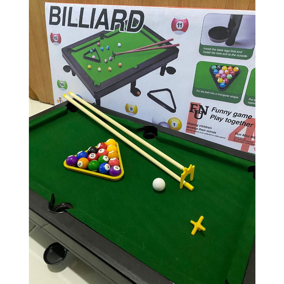 Pesan sekarang NEW MAINAN BILLIARD SET  MEJA BILLIARD MINI PORTABLE  MAINAN ANAK