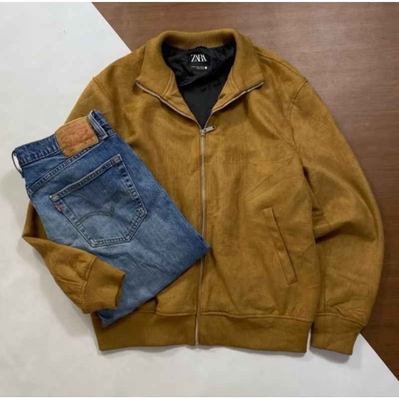 Jaket  Suede Zara