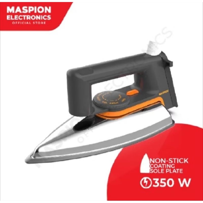 Setrika Maspion HA-110 Electric Iron/ Setrika Anti Lengket Maspion Ori