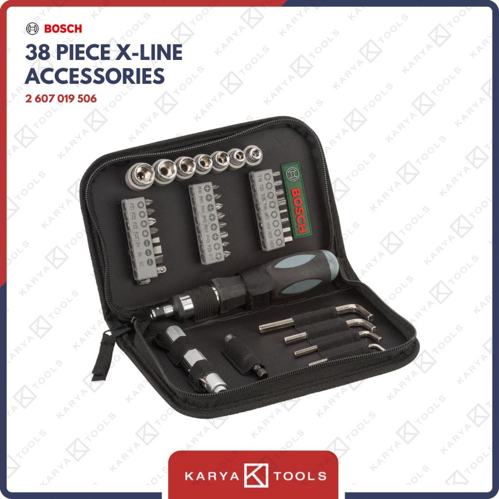 Bosch 38 Piece X-Line Drill & Screwdriver Bit Set / Mata Bor Obeng Set