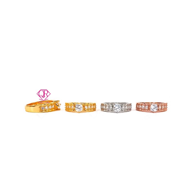 Qrjewellery - Cincin roxe solitare kode 016491