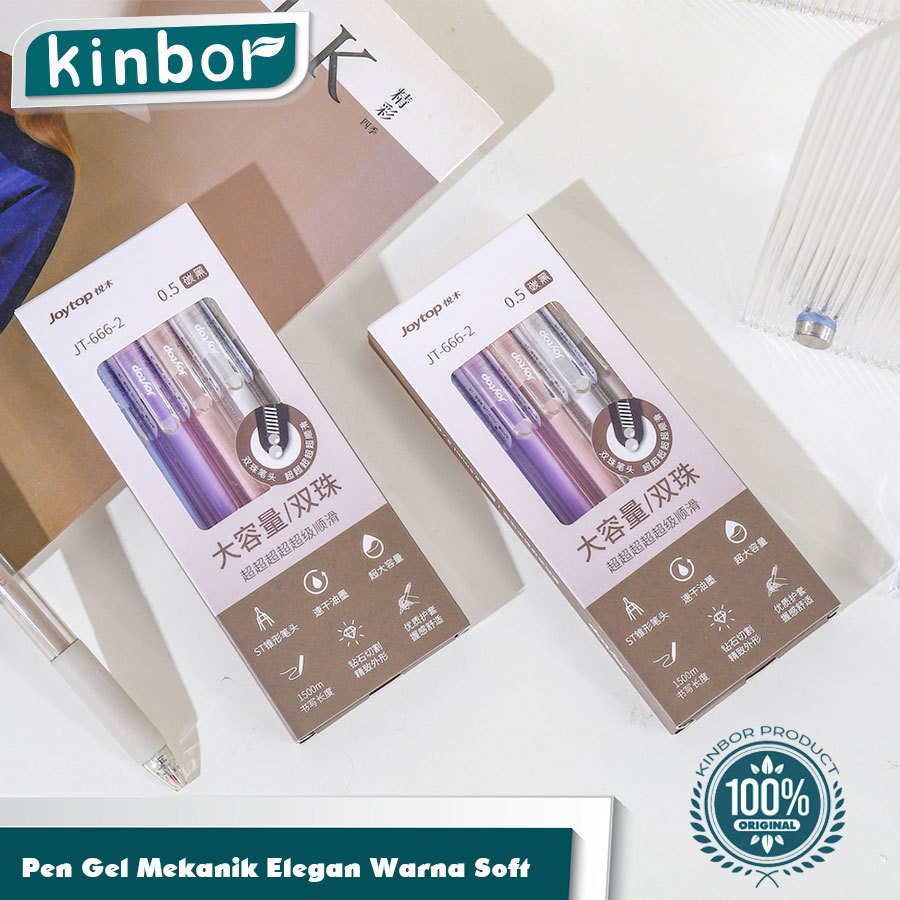 

5PCS Pulpen Gel Mekanik Black 0.5mm