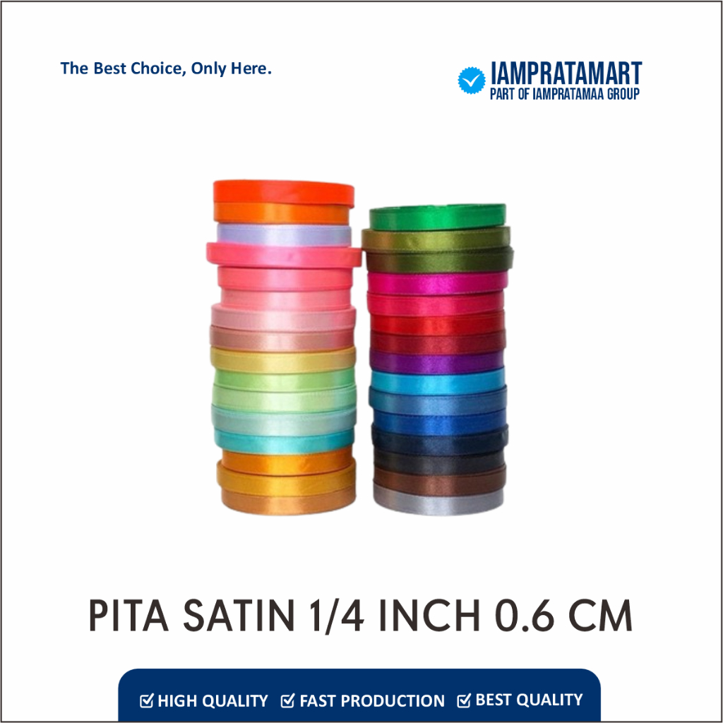 

Pita Satin 1/4 inch 0,5 cm 0,6 cm